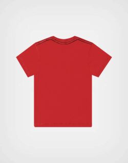 Polo Manga Corta Cars Rayo McQueen Cup Color Rojo Para Niños