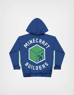 Casaca Deportiva Minecraft Creeper Color Azul Para Niños