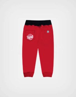 Pantalón Jogger Cars Rayo McQueen Color Rojo Para Niños