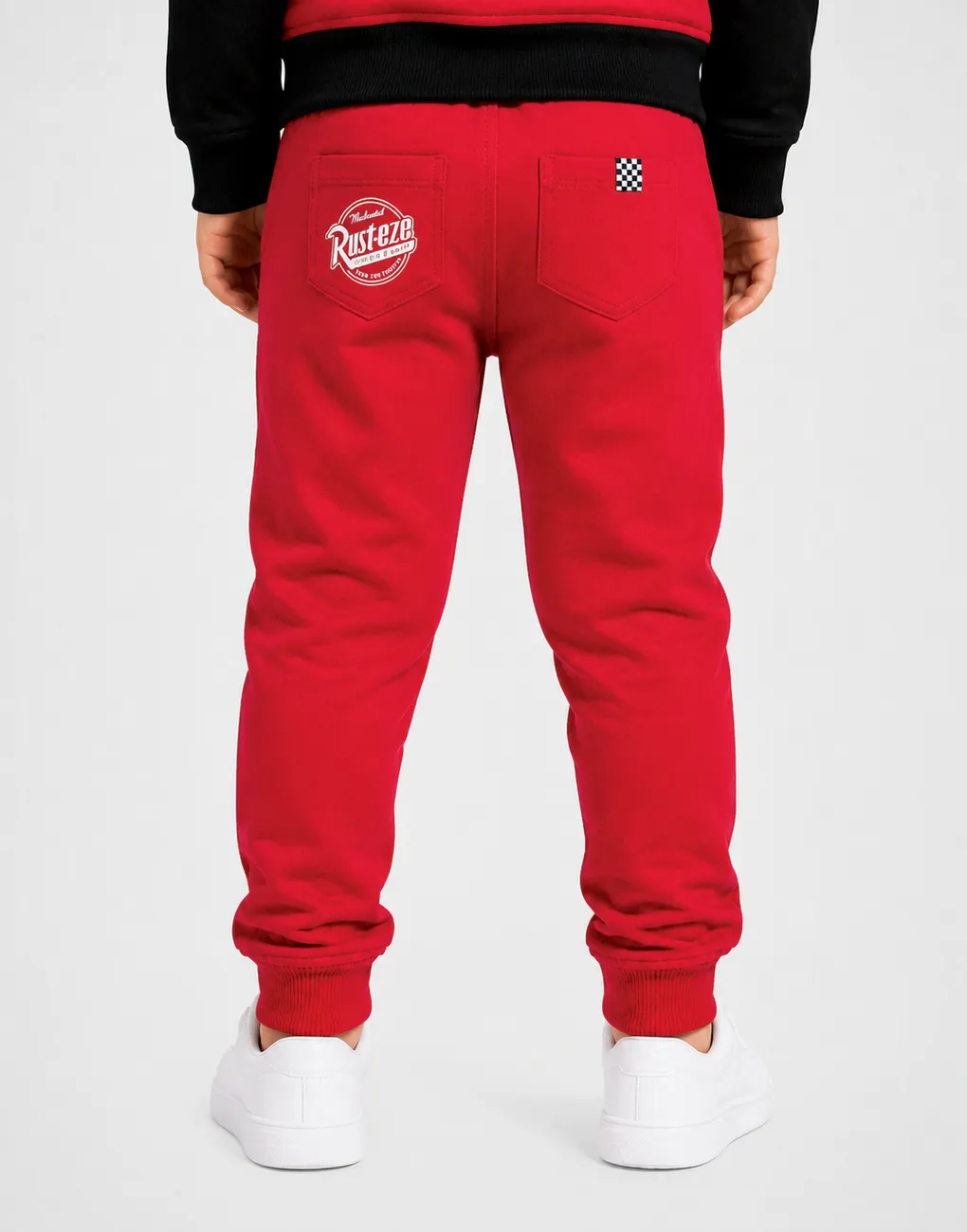 Pantalón Jogger Cars Rayo McQueen Rojo Para Niños