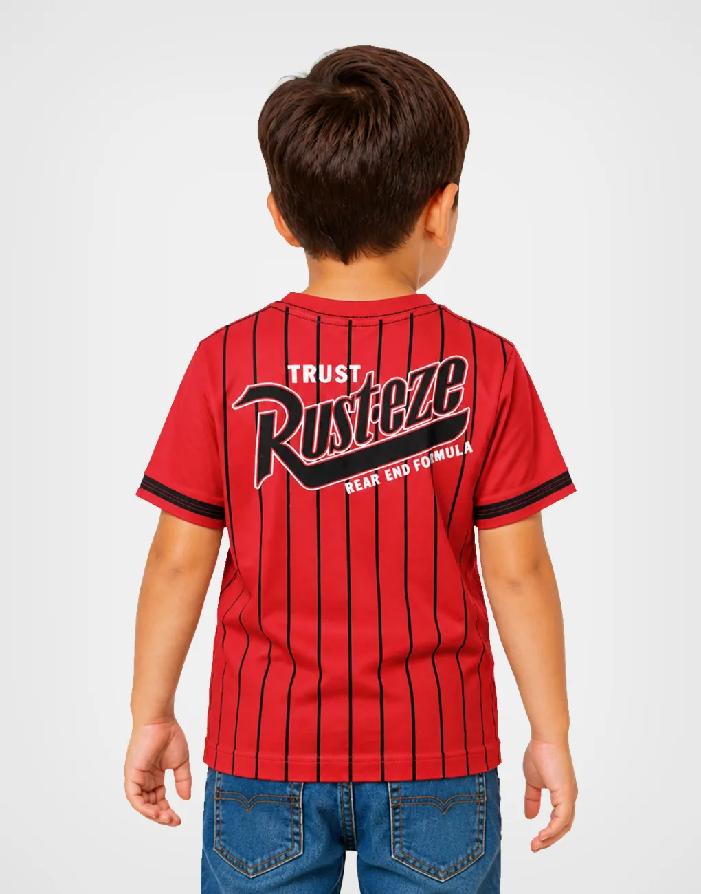 Polo Manga Corta Cars Lightning McQueen Rojo Para Niños