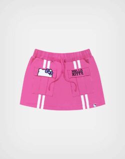 Falda Short Hello Kitty Color Chicle Para Niñas