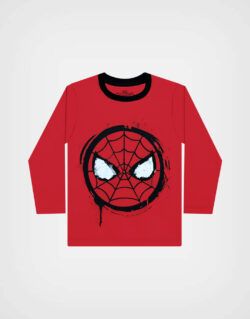 Pijama Manga Larga Spider Man Color Rojo Para Niños