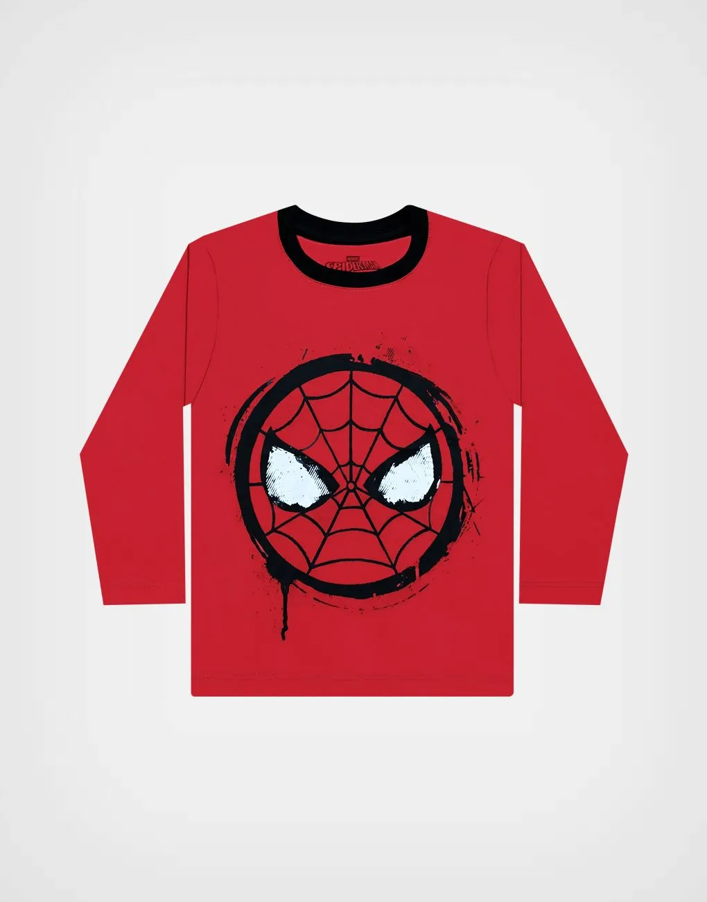 Pijama Manga Larga Spider Man Color Rojo Para Niños