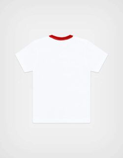 Polo Manga Corta Cars Rayo McQueen & Mate Racing Color Blanco Para Niños