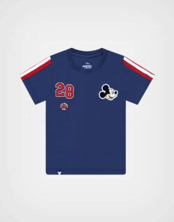 Polo Manga Corta Mickey Mouse Color Azul 28 Para Niños