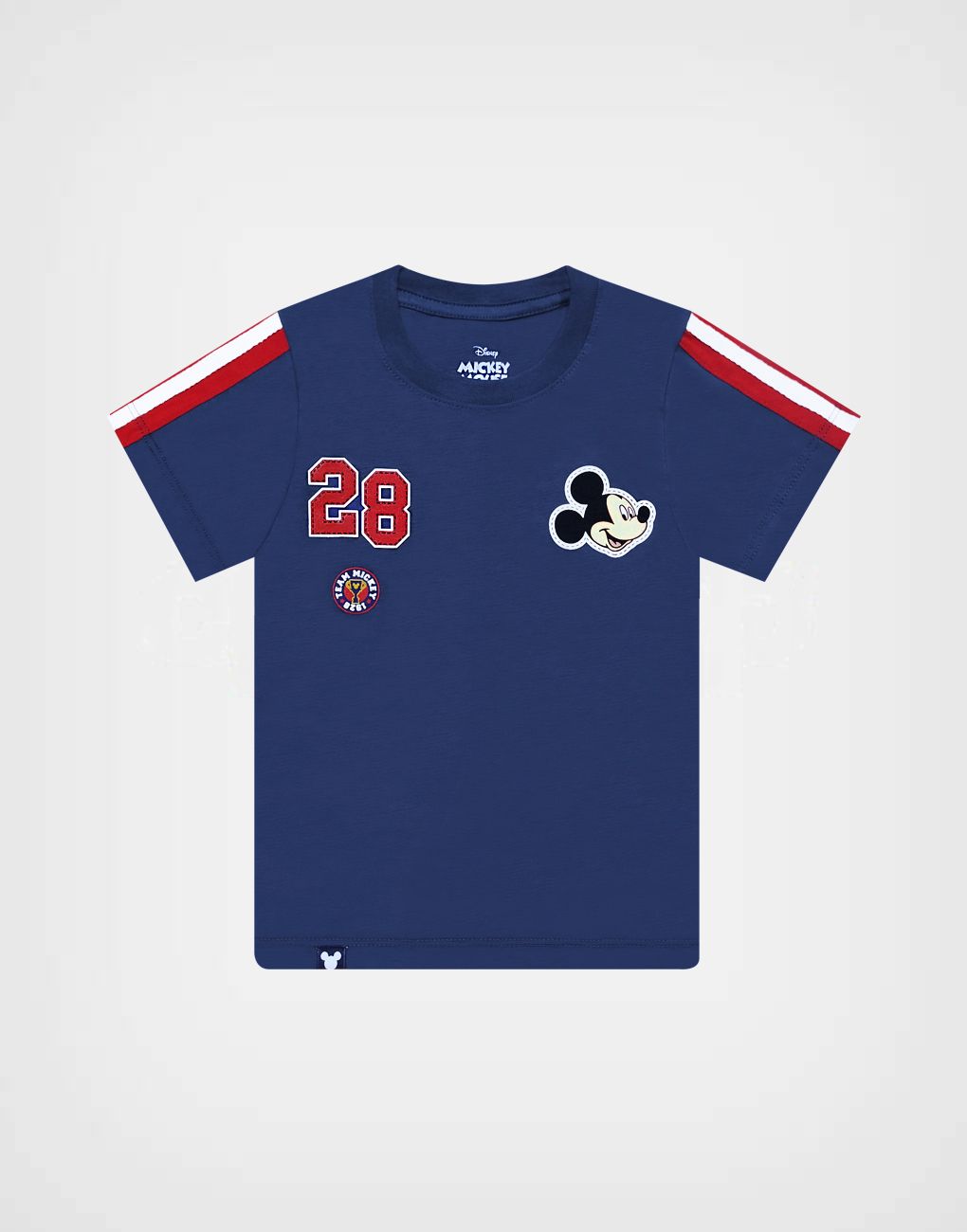 Polo Manga Corta Mickey Mouse Color Azul 28 Para Niños