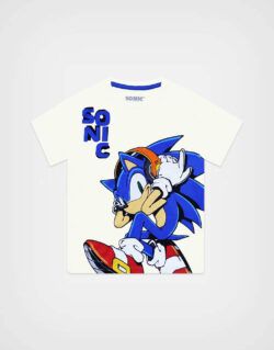 Polo Manga Corta Sonic Music Color Beige Para Niños