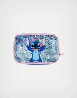 Set de Accesorios Stitch Color Azul con Estuche Para Niñas