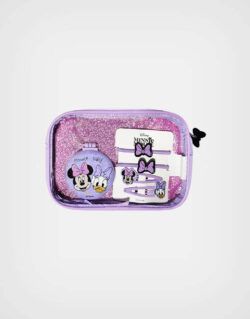 Set de Accesorios Minnie Mouse Color Lila con Estuche Para Niñas