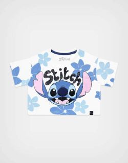 Conjunto Stitch Polo + Short Color Azul Para Niñas