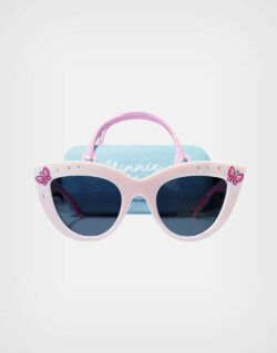 Lentes de Sol Minnie Mouse Color Rosa + Celeste con Estuche Para Niñas
