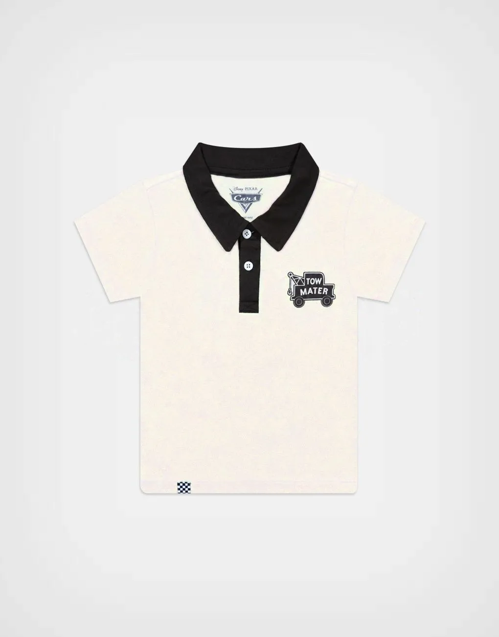 Polo Camisero Cars Mate Color Marfil Para Niños