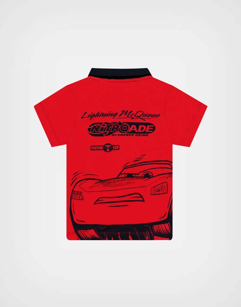Polo Camisero Cars Rayo McQueen 95 Color Rojo Para Niños