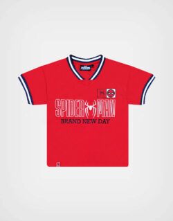 Polo Deportivo Spider Man Color Rojo Para Niños