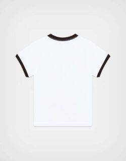 Polo Manga Corta Mate Cars Blanco Para Niños