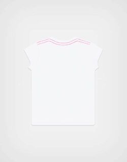 Polo Manga Corta Paw Patrol Skye Flower Color Blanco Para Niñas