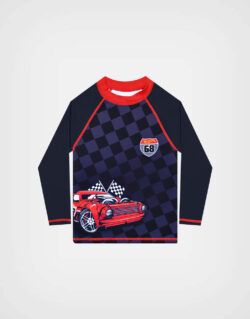 Ropa de Baño Hot Wheels Color Rojo + Negro Para Niños