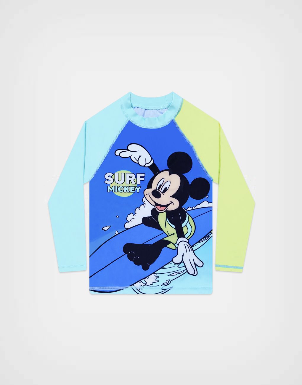 Ropa de Baño Mickey Mouse Color Verde + Celeste Para Niños