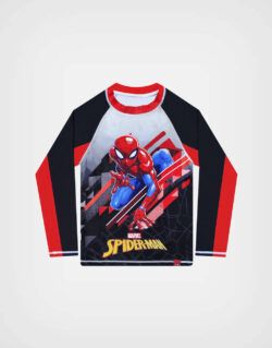 Ropa de Baño Spider Man Color Rojo + Negro Para Niños