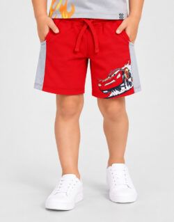 Short Cars Rayo McQueen Rojo Para Niños